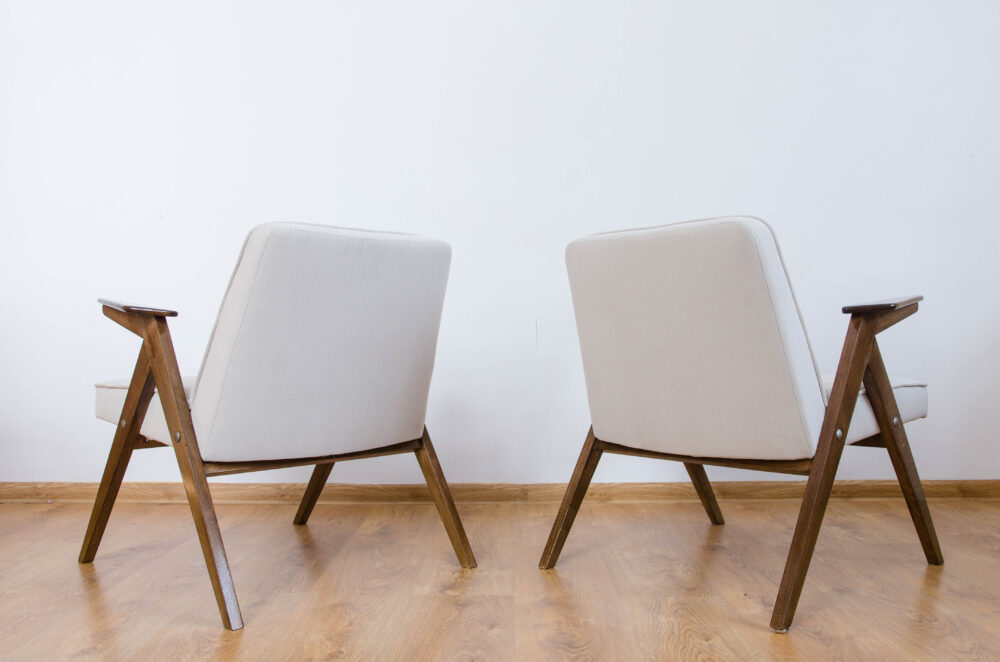 Pair of armchairs, Type 300-177 “Bunny”, Poland, 1970's