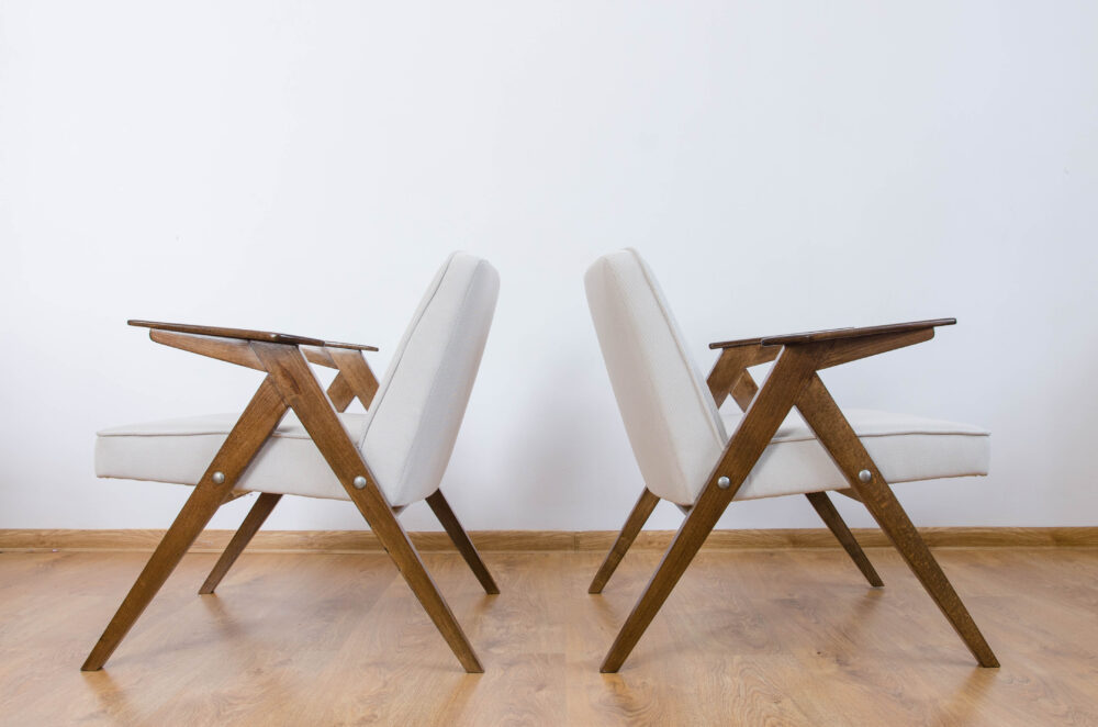 Pair of armchairs, Type 300-177 “Bunny”, Poland, 1970's