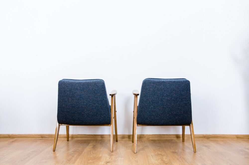 Pair of 366 armchairs by Józef Chierowski, Poland, 1960's