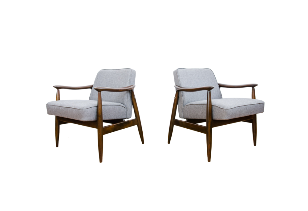 Pair of GFM-87 armchairs by Juliusz Kędziorek, GFM, Poland, 1960’s