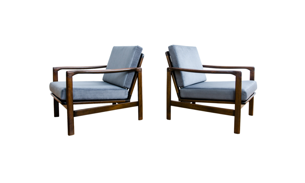 Pair of Armchairs B-7522 by Zenon Bączyk, Poland, 1960’s