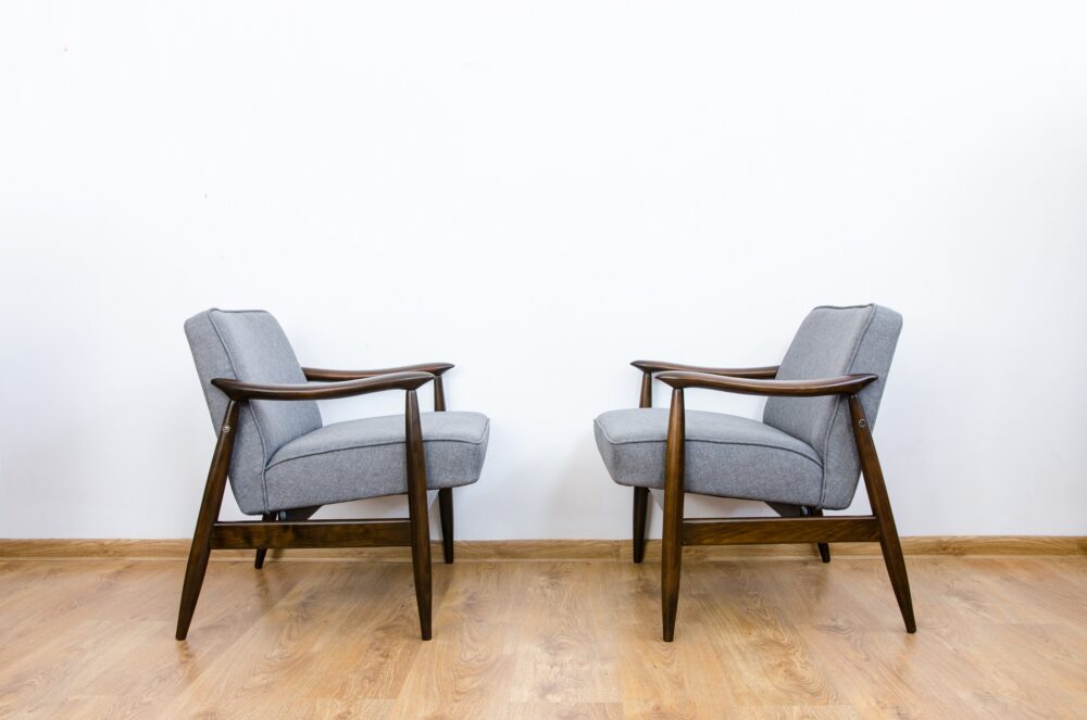 Pair of GFM-87 armchairs by Juliusz Kędziorek, GFM, Poland, 1960’s