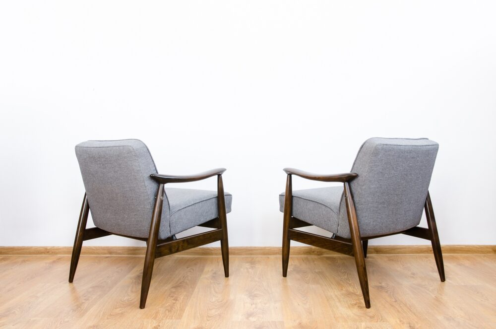 Pair of GFM-87 armchairs by Juliusz Kędziorek, GFM, Poland, 1960’s