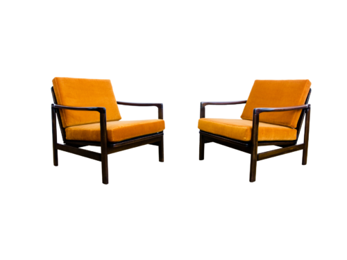 Pair of armchairs B-7522 by Zenon Bączyk, Poland, 1960's