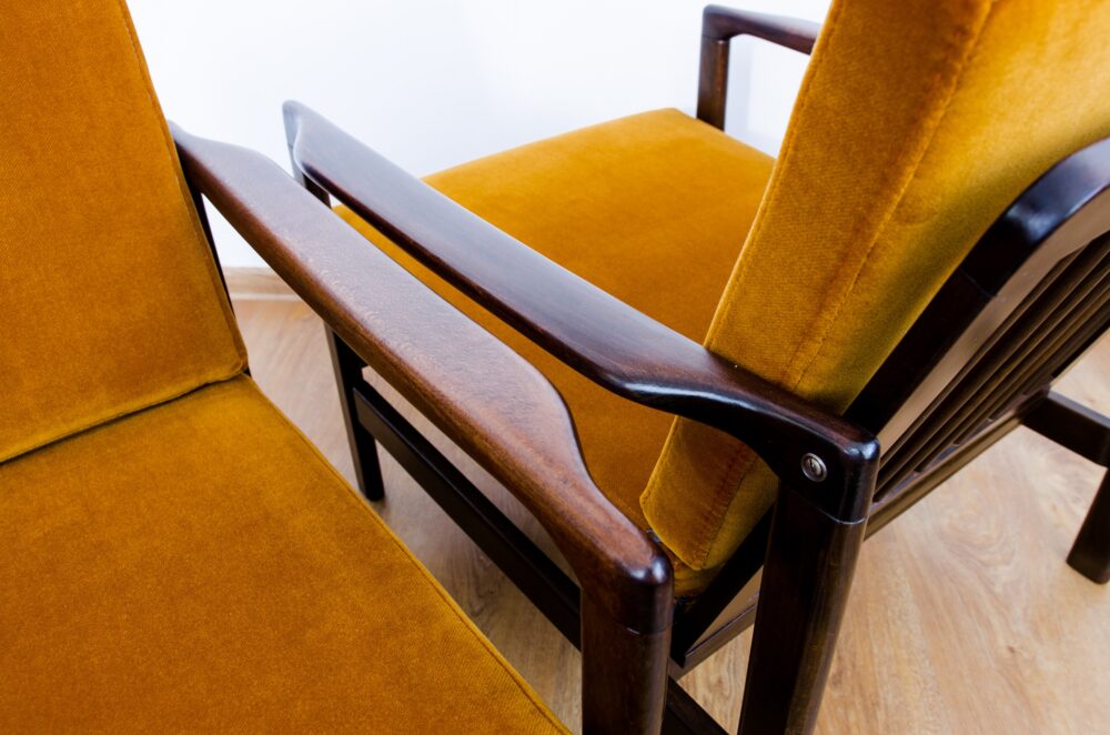 Pair of armchairs B-7522 by Zenon Bączyk, Poland, 1960's