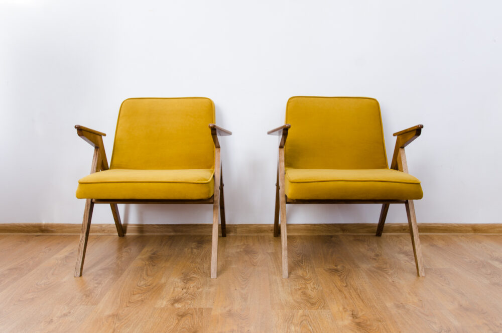 Pair of Armchairs, Type 300-177 “Bunny”, Poland, 1970's