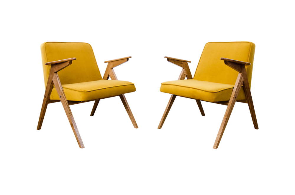 Pair of Armchairs, Type 300-177 “Bunny”, Poland, 1970's