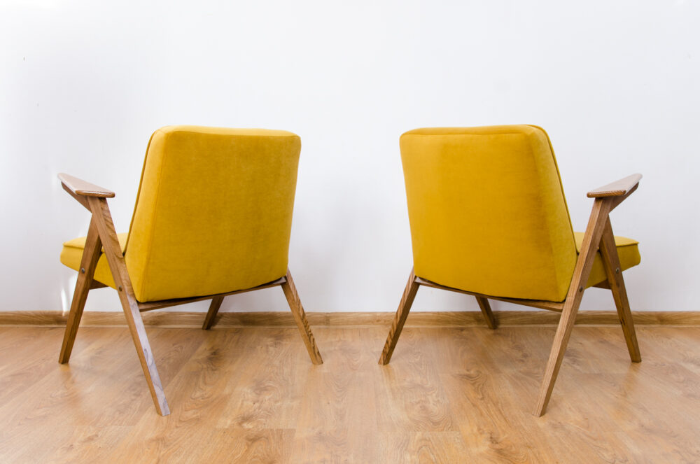 Pair of Armchairs, Type 300-177 “Bunny”, Poland, 1970's