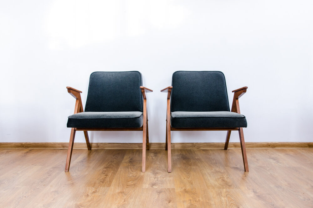 Pair of armchairs Type 300-177 “Bunny”, Poland, 1970's