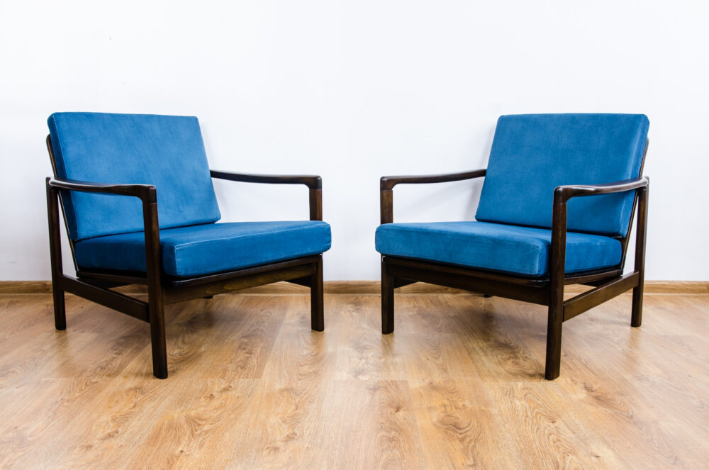 Pair of Armchairs B-7522 by Zenon Bączyk, Poland, 1960’s