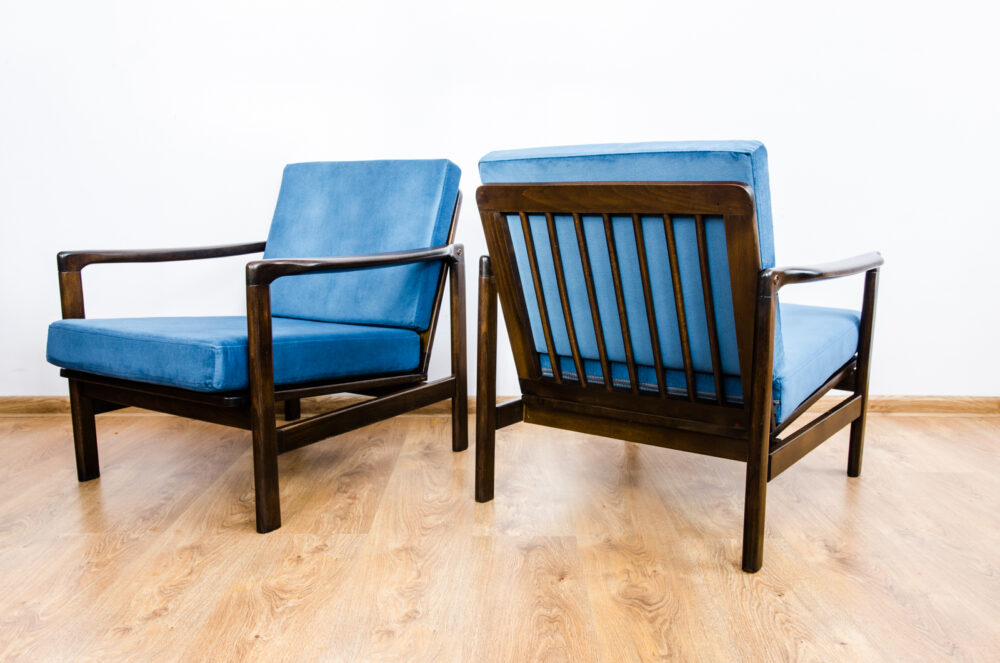 Pair of Armchairs B-7522 by Zenon Bączyk, Poland, 1960’s