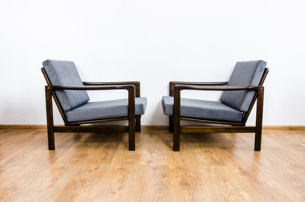 Pair of Armchairs B-7522 by Zenon Bączyk, Poland, 1960’s