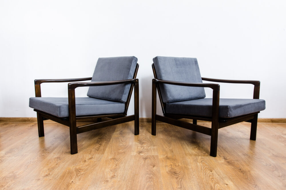 Pair of Armchairs B-7522 by Zenon Bączyk, Poland, 1960’s