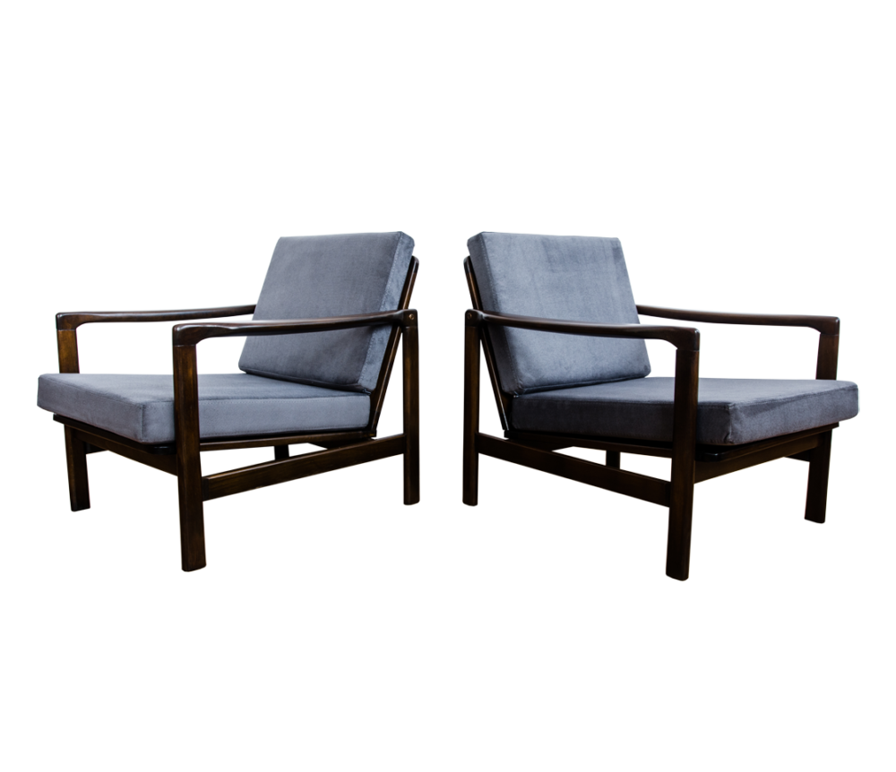 Pair of Armchairs B-7522 by Zenon Bączyk, Poland, 1960’s