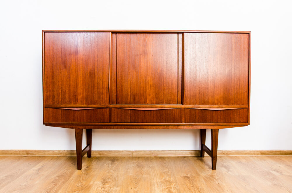 Highboard by E. W. Bach for Sejling Skabe, Denmark, 1950's