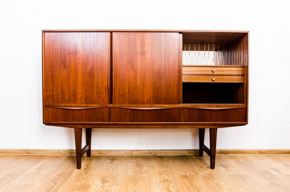 Highboard by E. W. Bach for Sejling Skabe, Denmark, 1950's