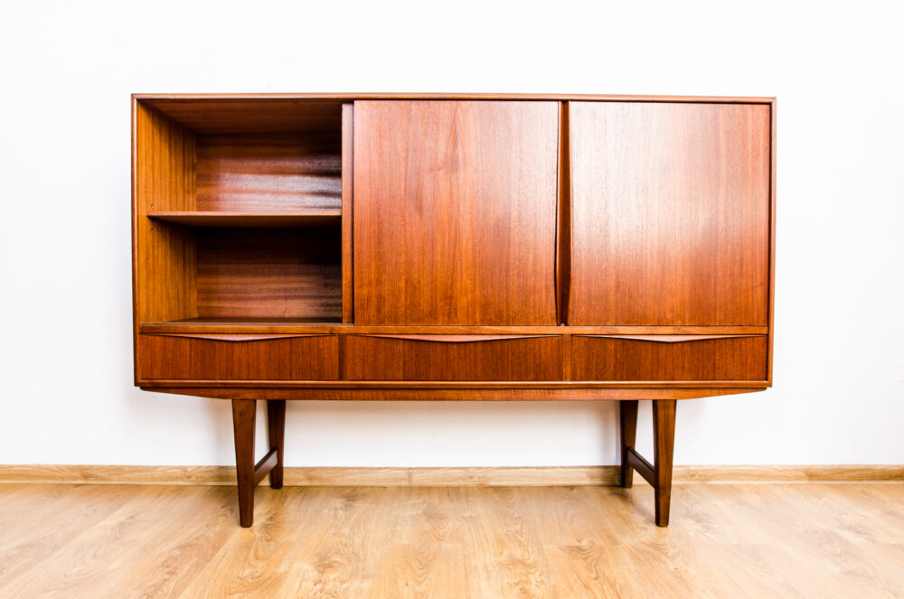 Highboard by E. W. Bach for Sejling Skabe, Denmark, 1950's