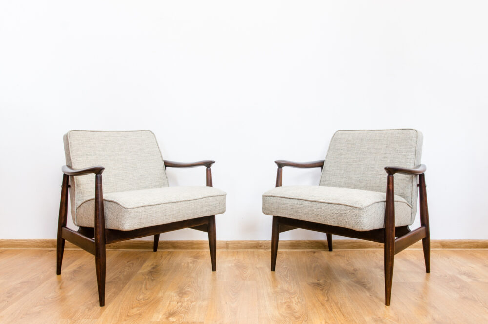 Pair of GFM-87 armchairs by Juliusz Kędziorek, GFM, Poland, 1960’s