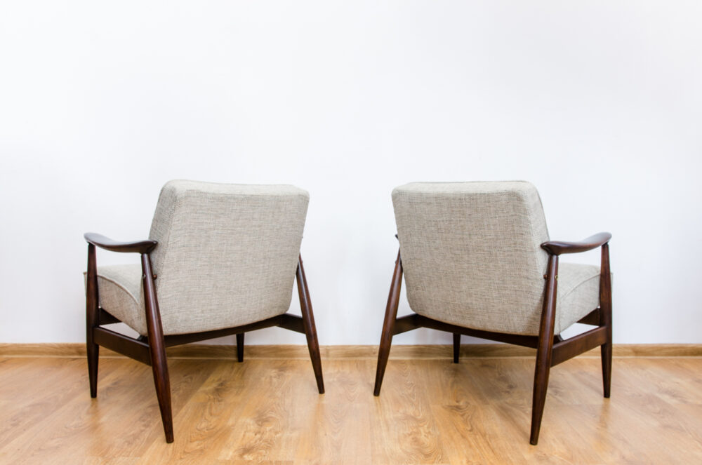 Pair of GFM-87 armchairs by Juliusz Kędziorek, GFM, Poland, 1960’s