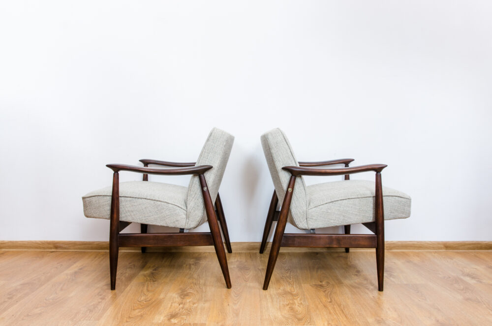 Pair of GFM-87 armchairs by Juliusz Kędziorek, GFM, Poland, 1960’s