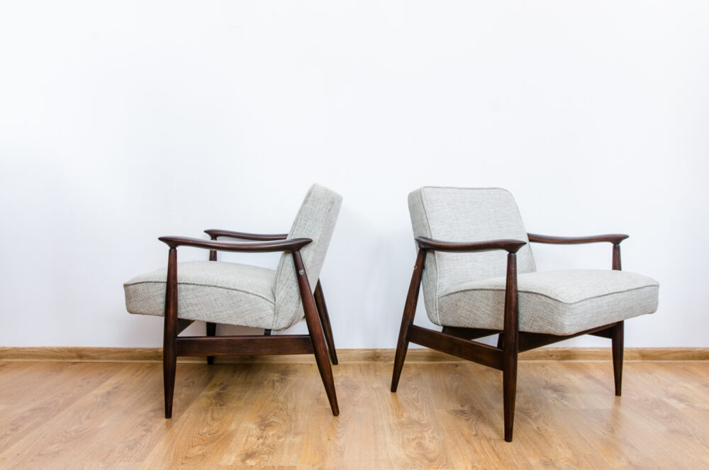 Pair of GFM-87 armchairs by Juliusz Kędziorek, GFM, Poland, 1960’s