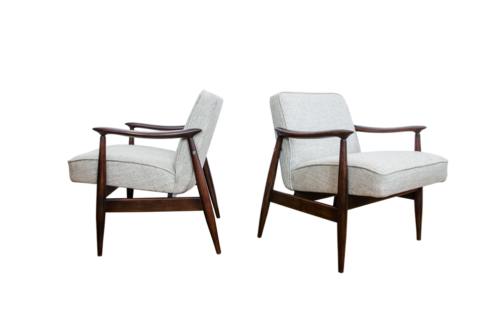 Pair of GFM-87 armchairs by Juliusz Kędziorek, GFM, Poland, 1960’s