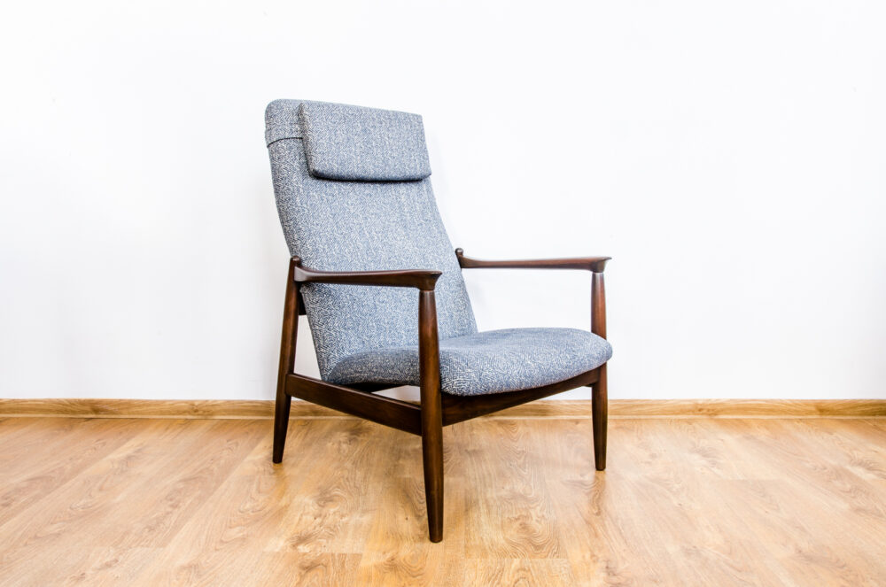 Armchair GFM-64 high back by Edmund Homa, GFM, Poland, 1960’s