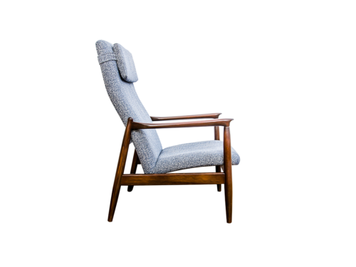 Armchair GFM-64 high back by Edmund Homa, GFM, Poland, 1960’s