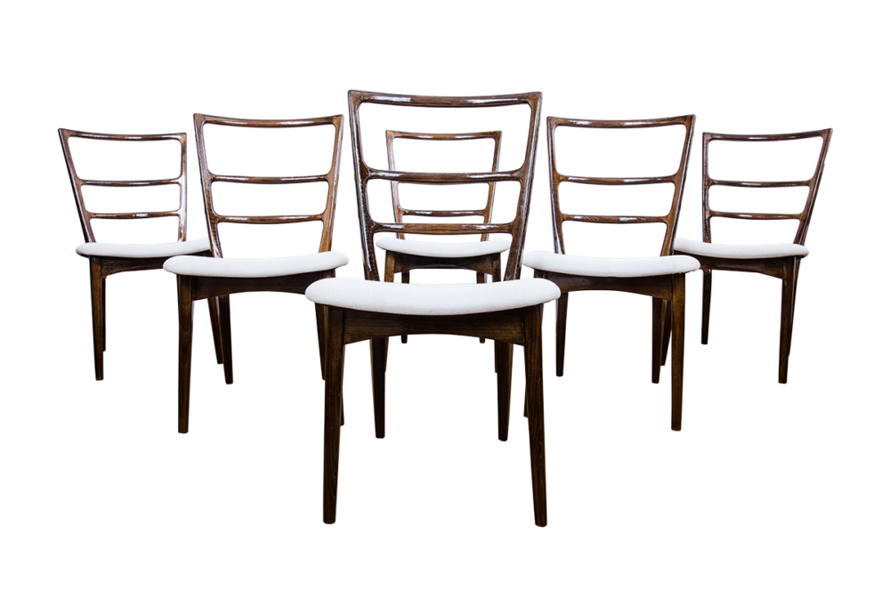 Set of 6 dining chairs by Marian Grabiński, 1960's