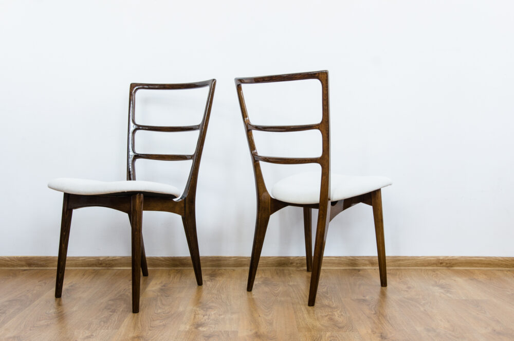 Set of 6 dining chairs by Marian Grabiński, 1960's