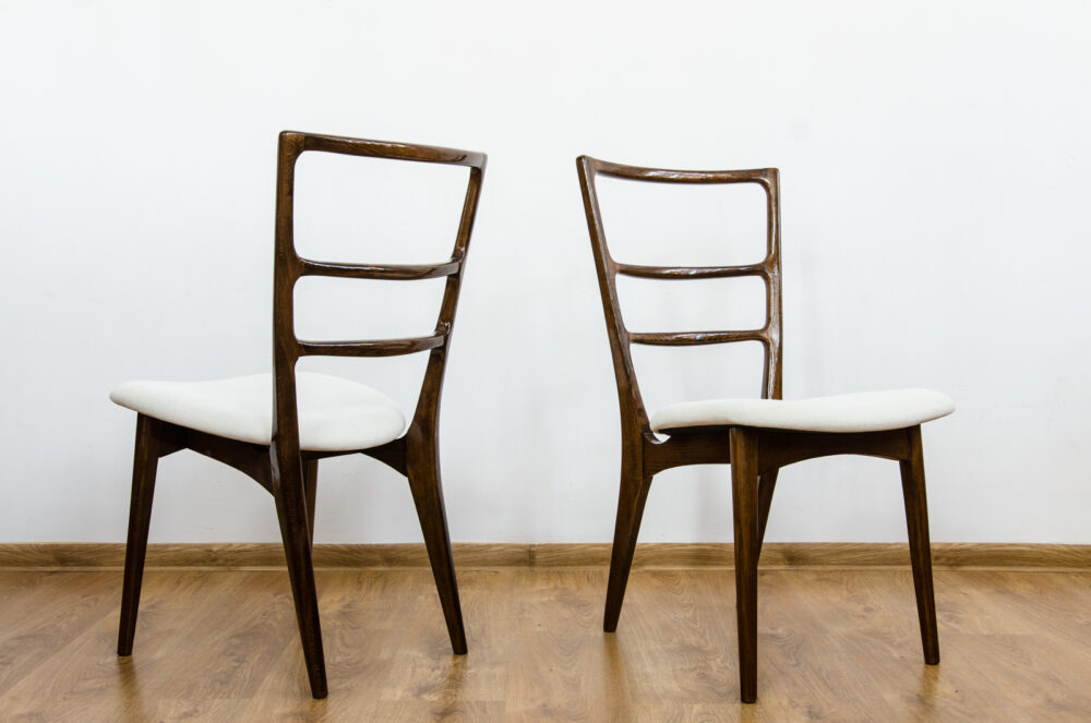 Set of 6 dining chairs by Marian Grabiński, 1960's