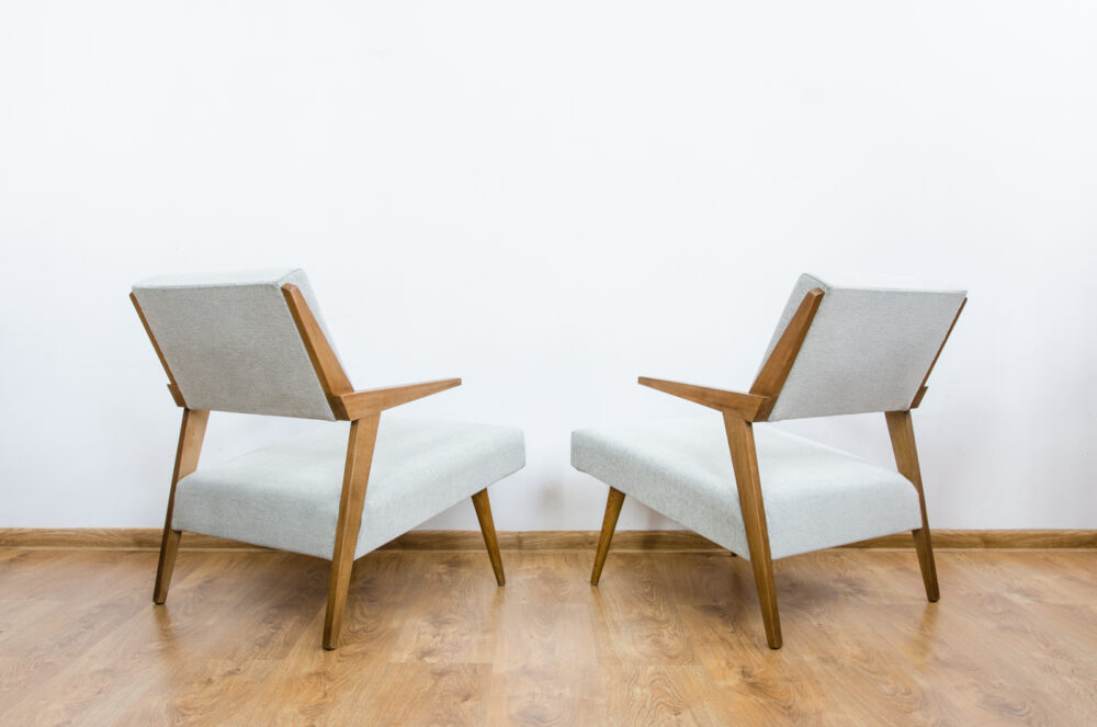 Pair mid-century armchairs, Czechoslovakia, 1960’s