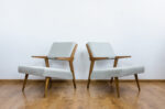 Pair mid-century armchairs, Czechoslovakia, 1960’s