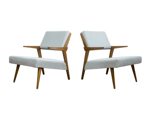 Pair mid-century armchairs, Czechoslovakia, 1960’s