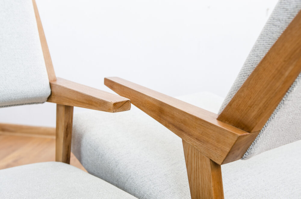 Pair mid-century armchairs, Czechoslovakia, 1960’s