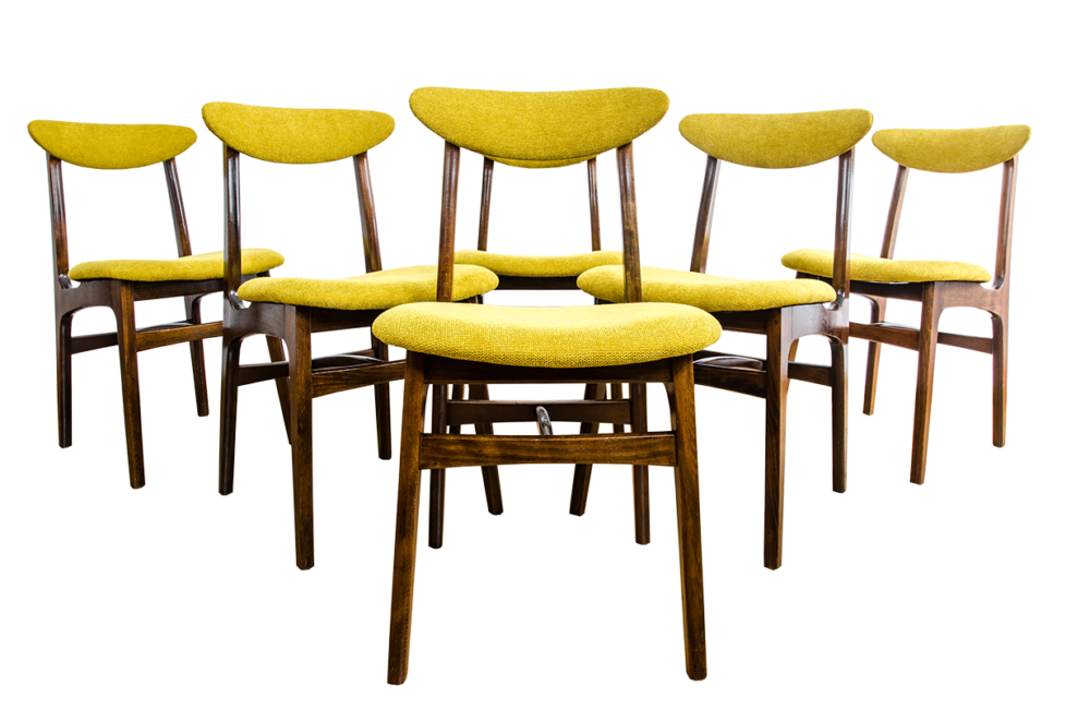 Set of 6 chairs Type 200-190 by Rajmund Teofil Hałas, Poland, 1960's