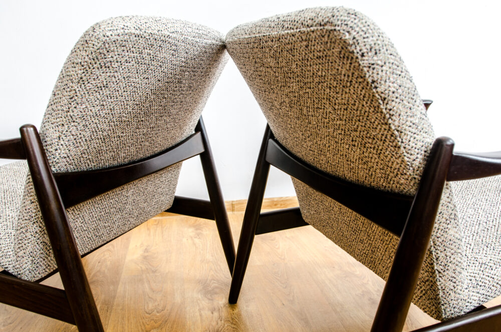 Pair of GFM-64 armchairs by Edmund Homa, GFM, Poland, 1960’s