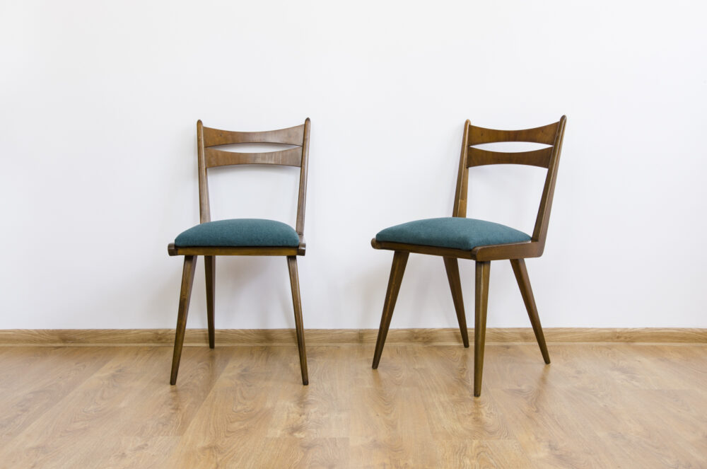 Set Of 5 Mid-century dining chairs, Czechoslovakia, 1960's