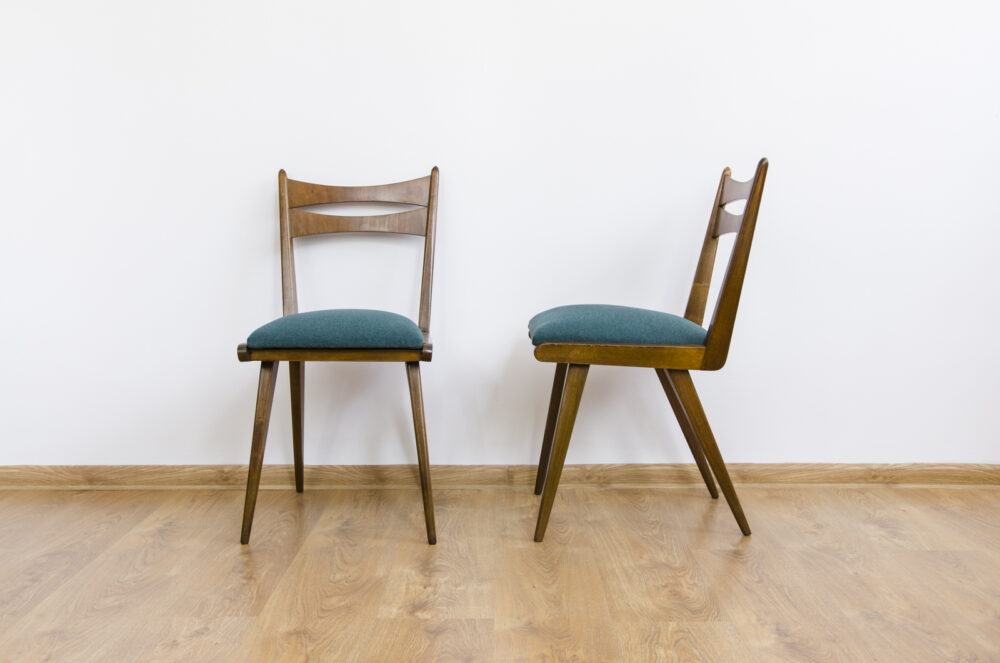 Set Of 5 Mid-century dining chairs, Czechoslovakia, 1960's