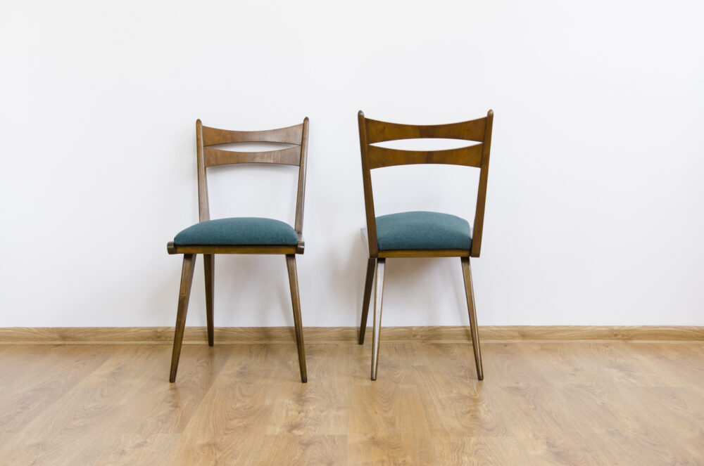 Set Of 5 Mid-century dining chairs, Czechoslovakia, 1960's