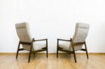 Pair of GFM-64 high back armchairs by Edmund Homa, GFM, Poland, 1960’s