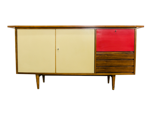 Vintage sideboard by Bernard Malendowicz, Poland, 1960's