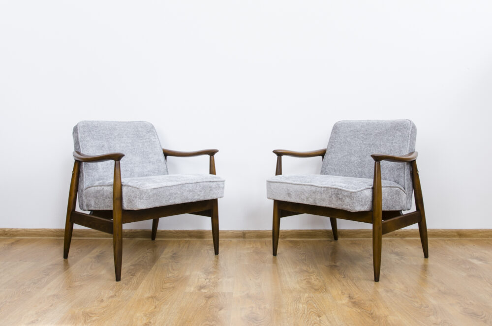 Pair of GFM-87 armchairs by Juliusz Kędziorek, GFM, Poland, 1960’s