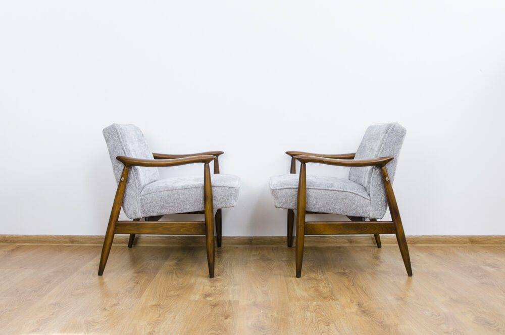 Pair of GFM-87 armchairs by Juliusz Kędziorek, GFM, Poland, 1960’s