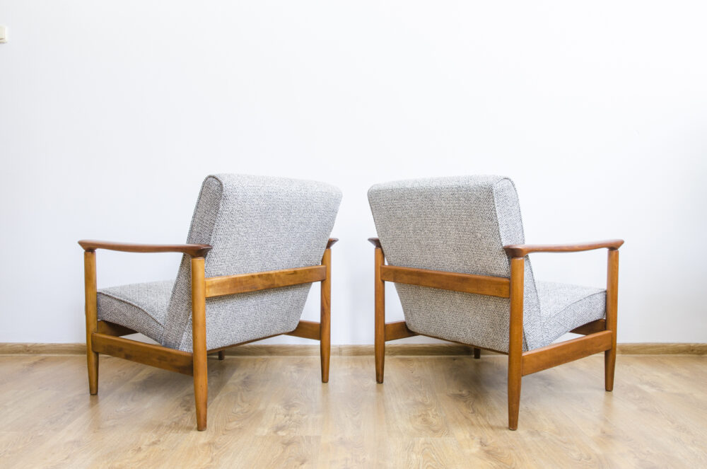 Pair of armchairs GFM-142 By Edmund Homa, GFM, Poland, 1960’S