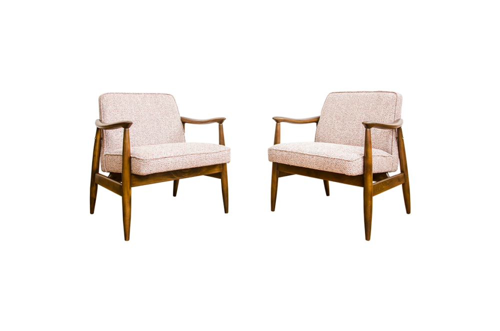 Pair of GFM-87 armchairs by Juliusz Kędziorek, GFM, Poland, 1960’s