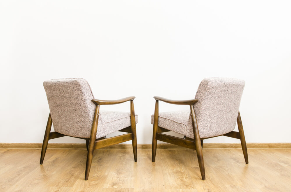 Pair of GFM-87 armchairs by Juliusz Kędziorek, GFM, Poland, 1960’s