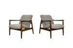 Pair of GFM-64 armchairs by Edmund Homa, GFM, Poland, 1960’s