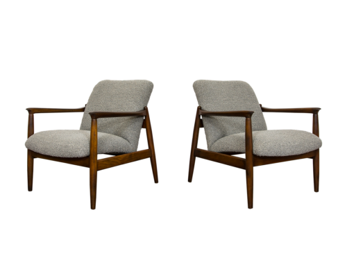 Pair of GFM-64 armchairs by Edmund Homa, GFM, Poland, 1960’s