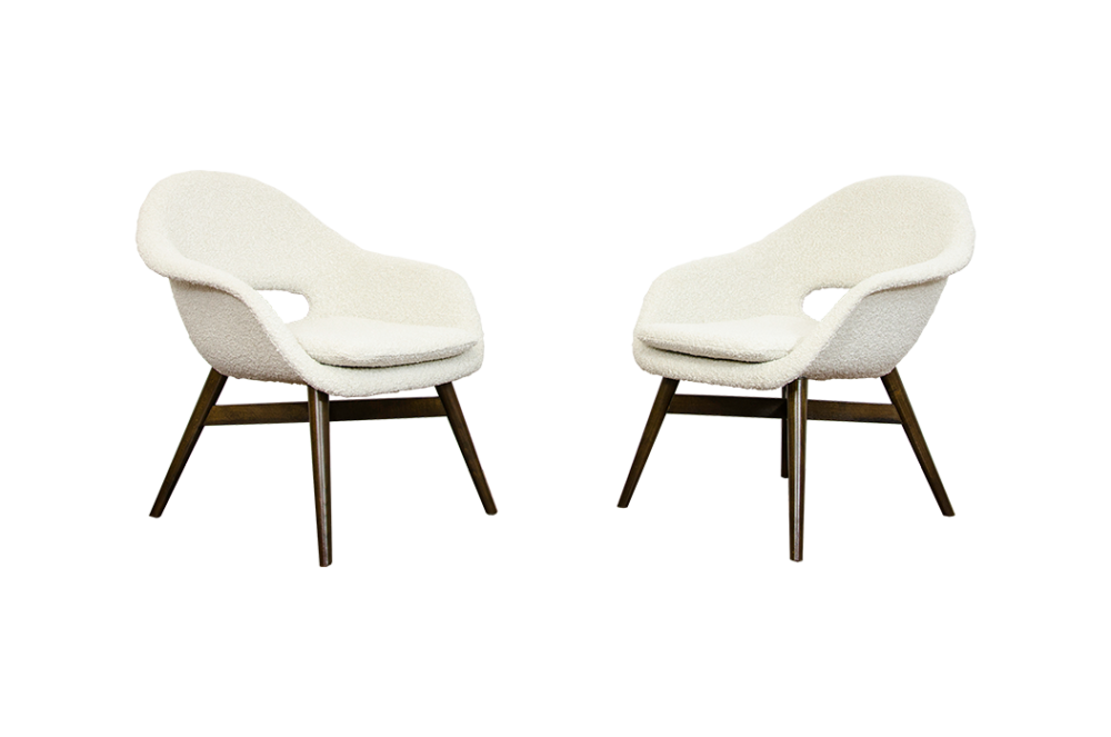 Pair of armchairs by Miroslav Navratil